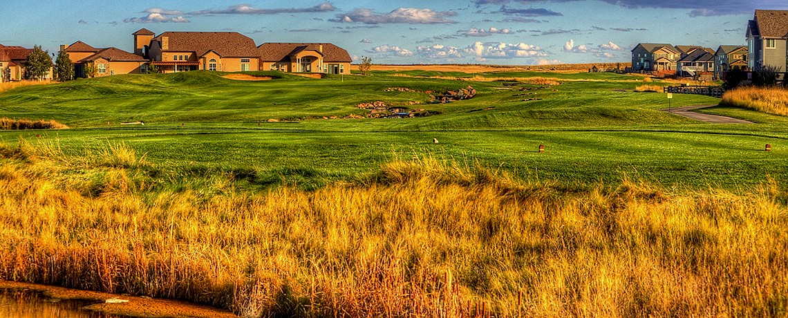 Wide landscape view of Buffalo Run fairways